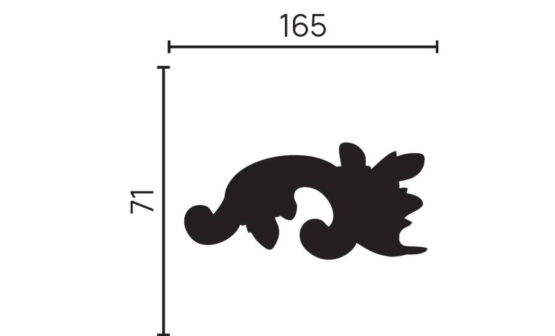 Завершающий элемент Decor Dizayn арт. H1-DD301 LR