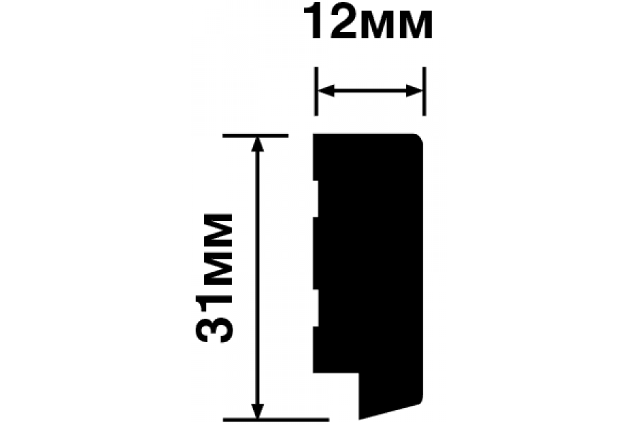 Финишный молдинг HIWOOD LF124B BR417K