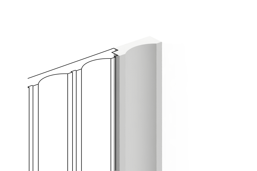 Финишный молдинг HIWOOD LF138B NP