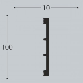 Плинтус напольный Bello Deco М20 100-10