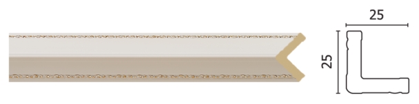 Угол Decor Dizayn арт. C1025-115G(S)