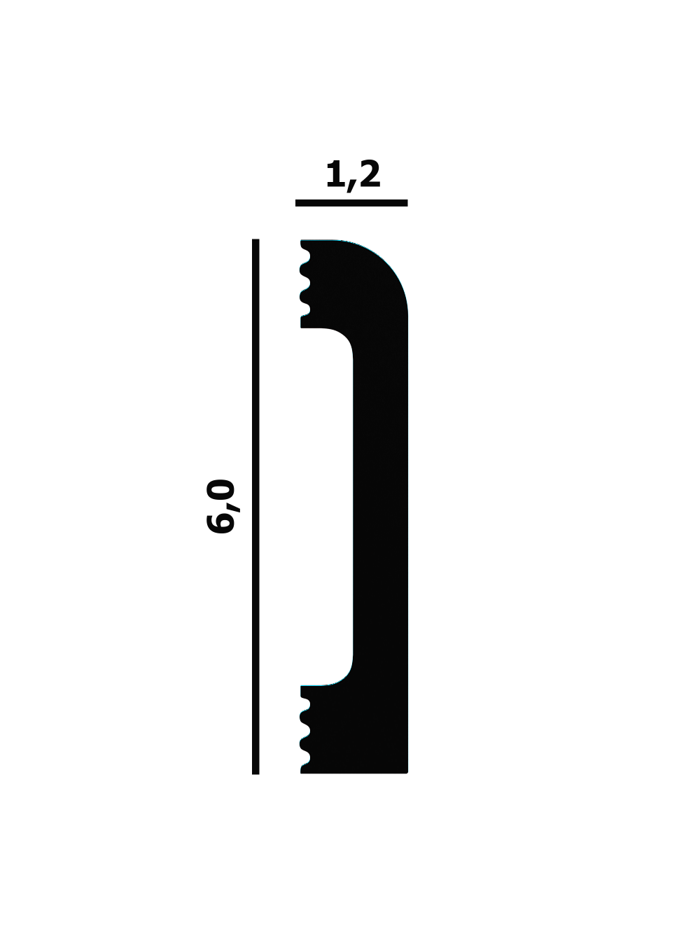 Напольный плинтус Perfect Plus® P67