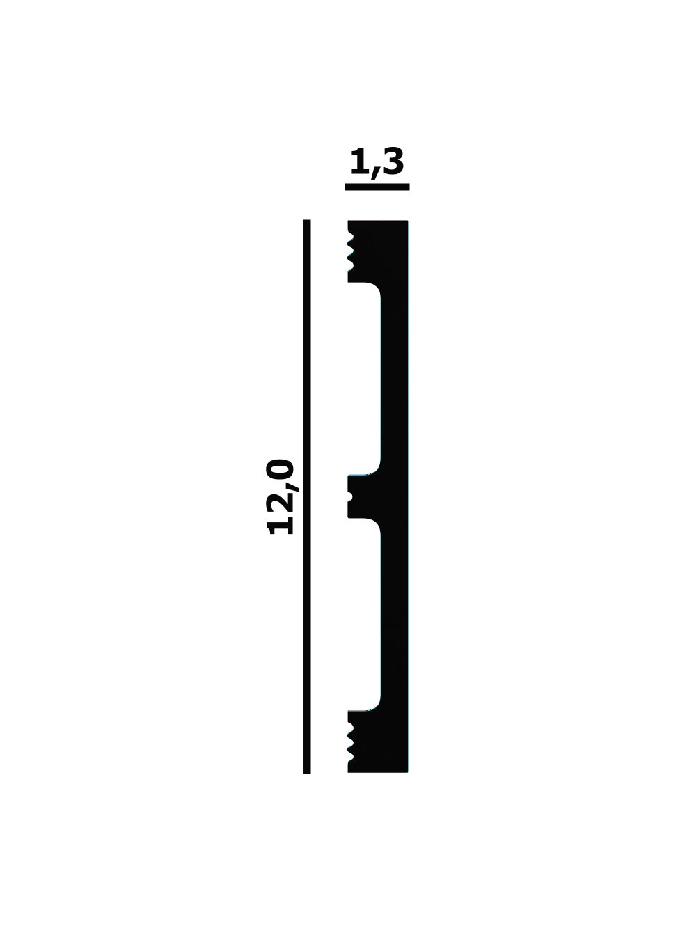 Напольный плинтус Perfect Plus® P84