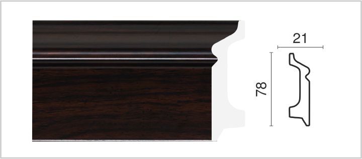 Плинтус широкий Decor Dizayn арт. 1221-1084