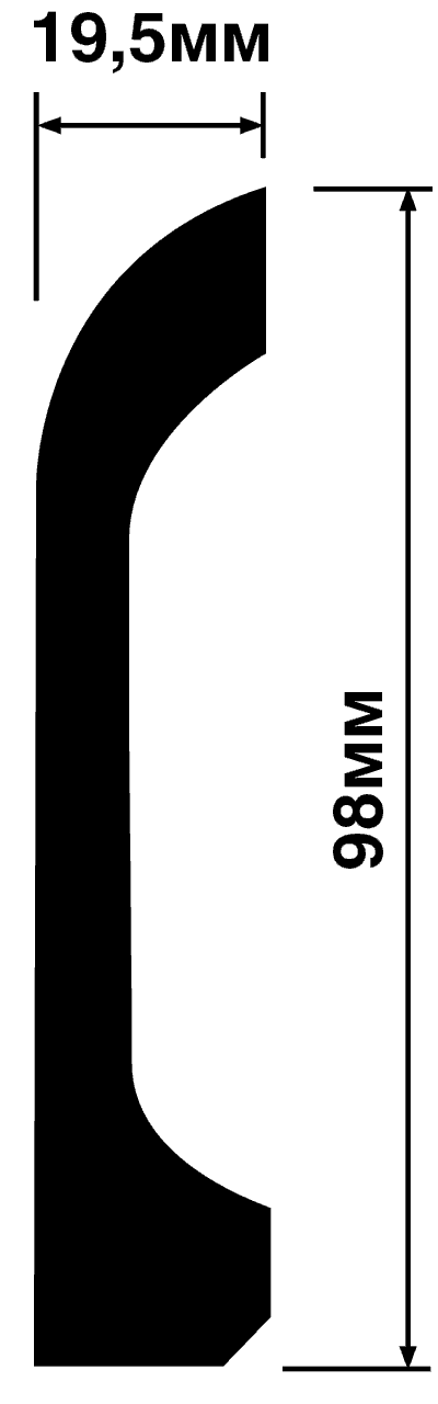 Плинтус HIWOOD B98V1