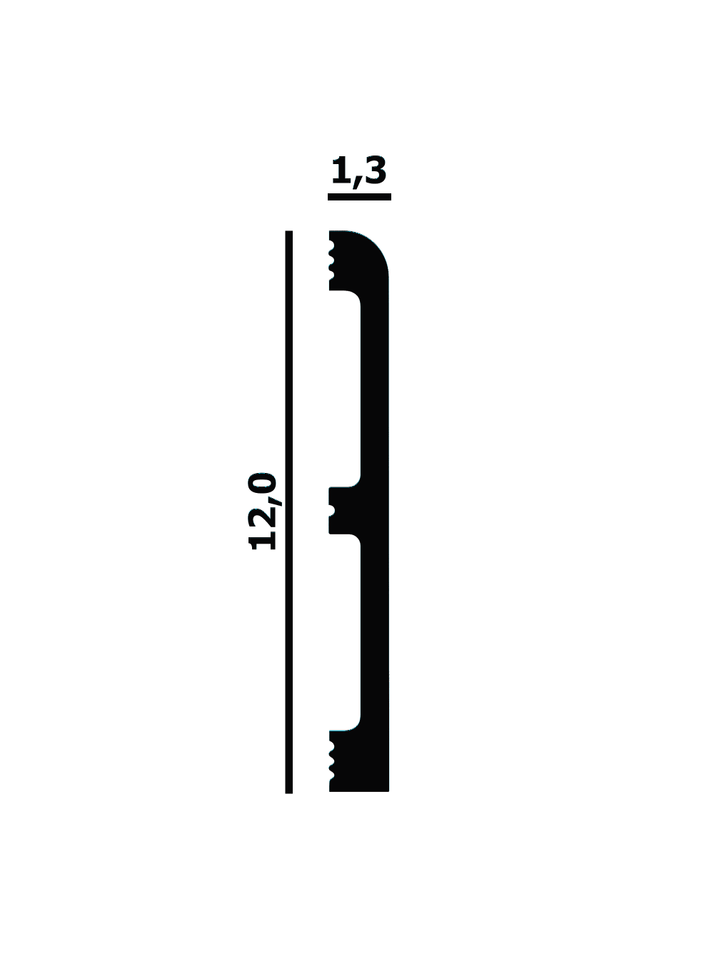 Напольный плинтус Perfect Plus® P68
