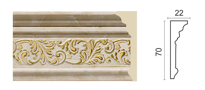 Decor Dizayn 270-10/Молдинг средний