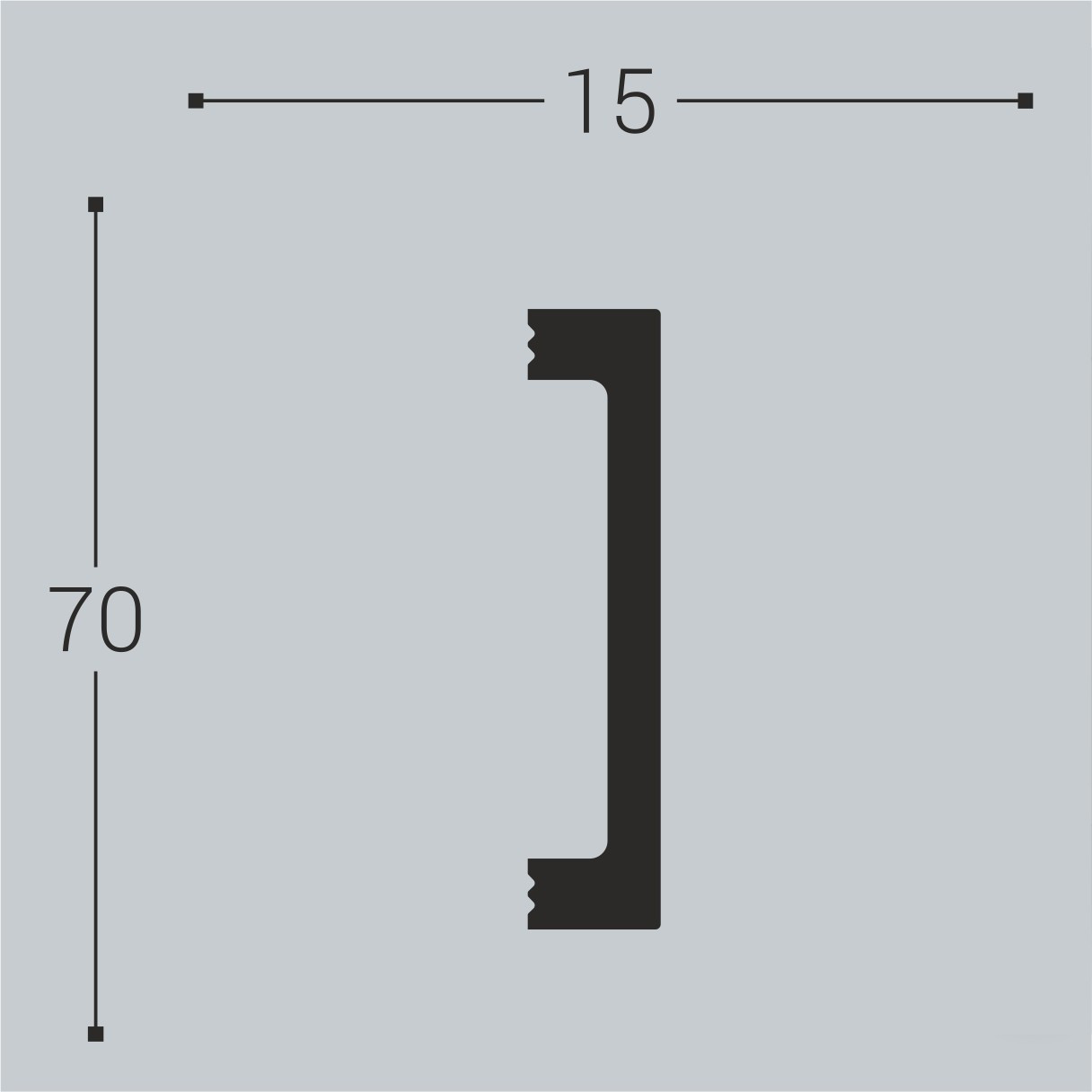 Дверной наличник Bello Deco Н17 70-15